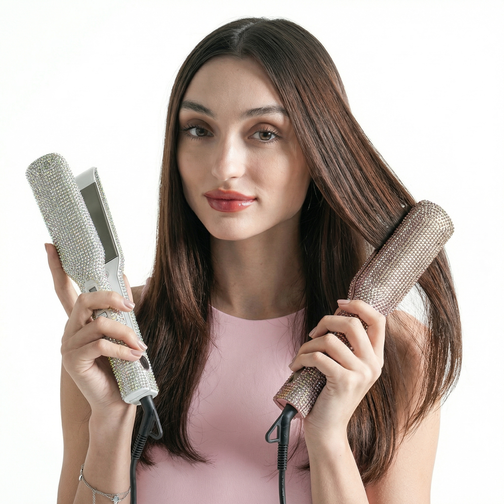Doll hair straightener